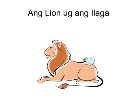 Ang Lion ug ang Ilaga .